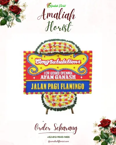 Bunga Papan Congratulation di Karangdempel